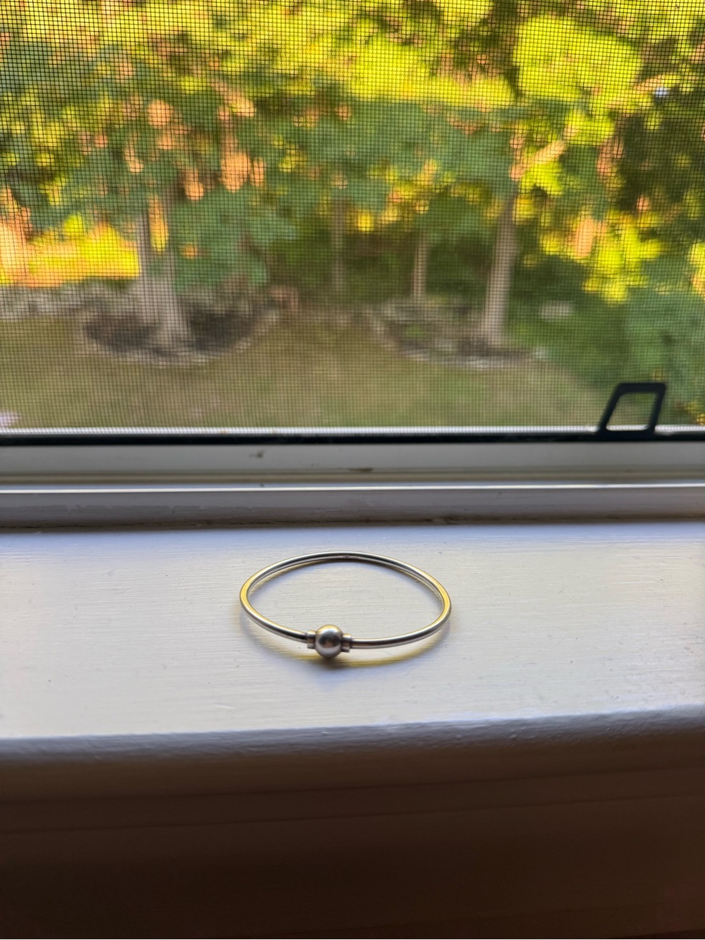 Delicate Silver Bead Ring - Women's Minimal Band